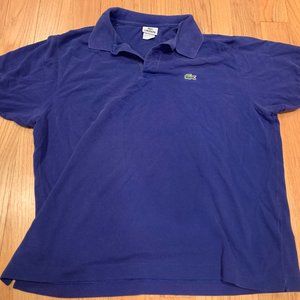 Royal Blue Men's Authentic LACOSTE Shirt-Size 8/XL
